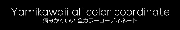 Yamikawaii 病みかわいい 全カラーコーディネート