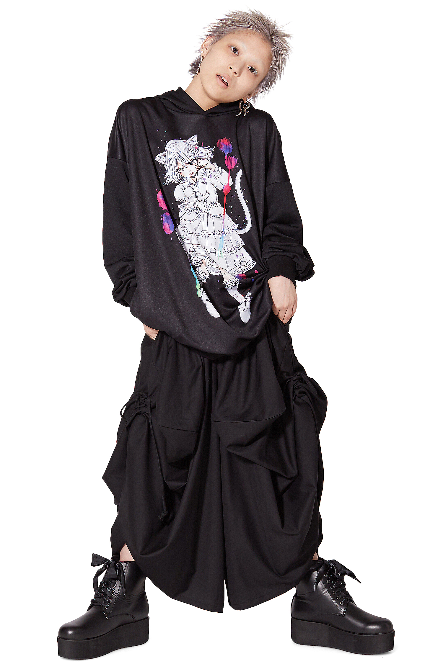 S】☆美品☆タイガーカモ❕即完売❗ヒス【X-girl】ミリタリーBOA/JK