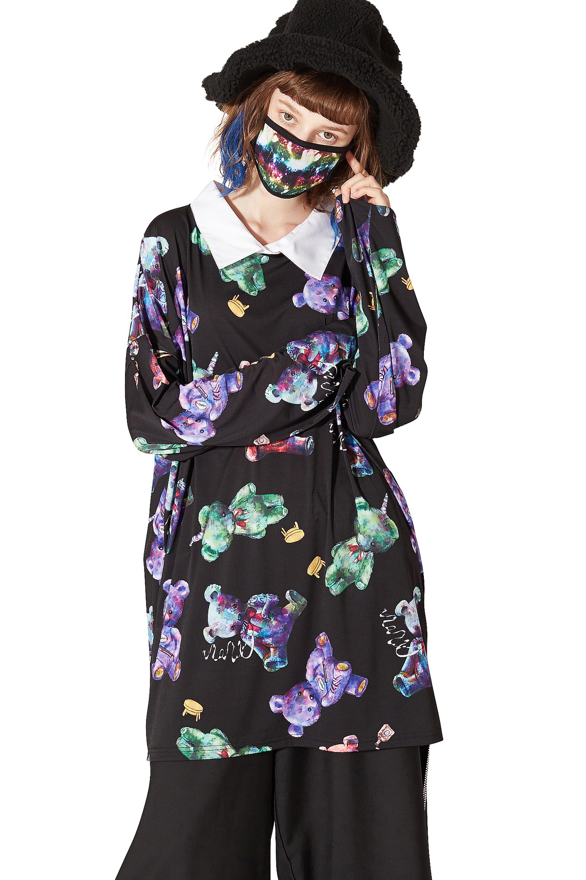 Ankorock アンコロック マスク メンズ ユニセックス ブランド リングジップ ファッションマスク 原宿系 ご予約品