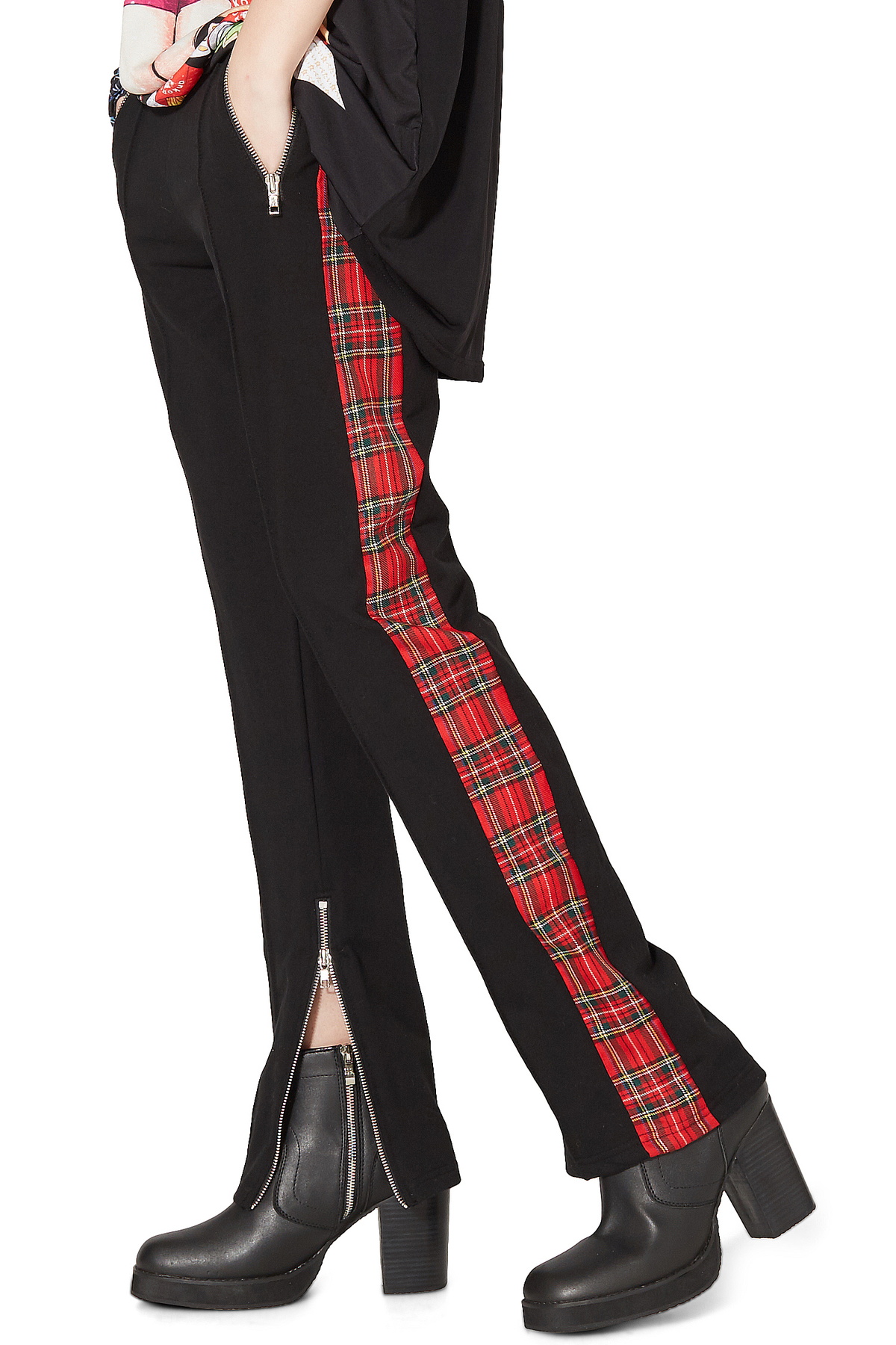 タータンチェックラインスウェットスキニー スーパースリム Ankorock アンコロック メンズ レディース ユニセックス ステージ 衣装