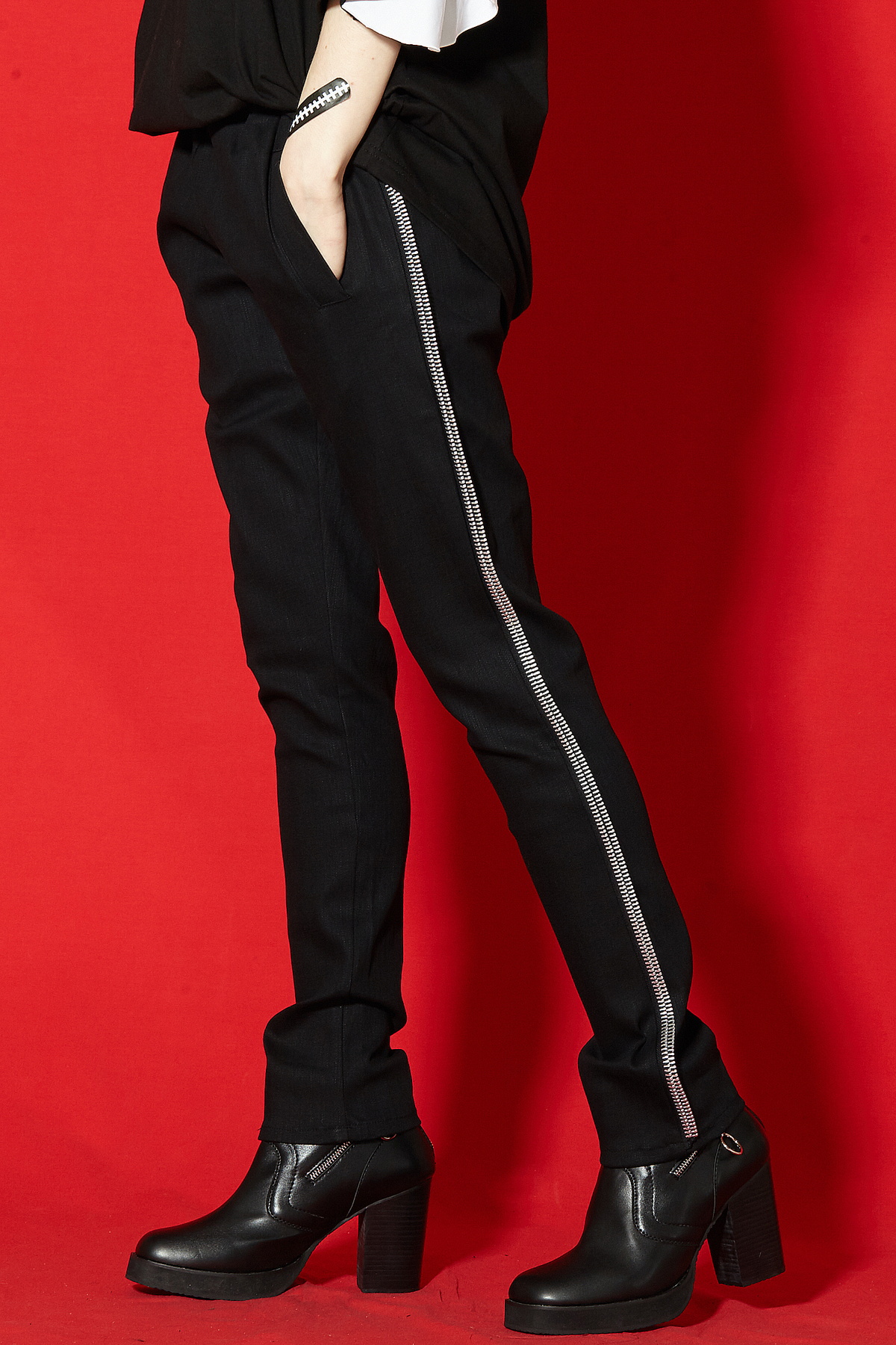 ジップラインスキニー スーパースリム Ankorock アンコロック メンズ レディース ユニセックス ステージ 衣装