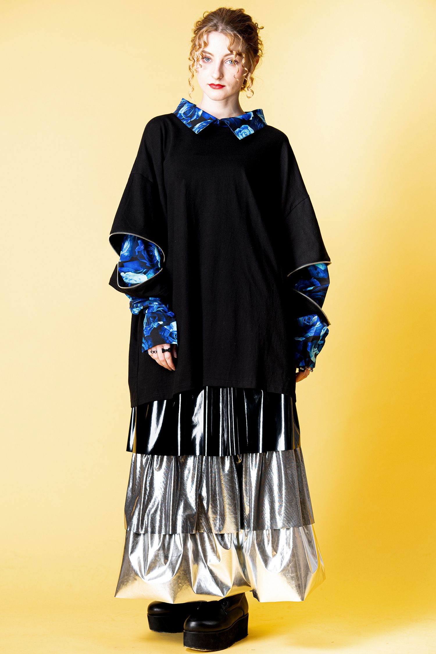 クレイジーメタリックトリプルティアードスカート ankoROCK(アンコ