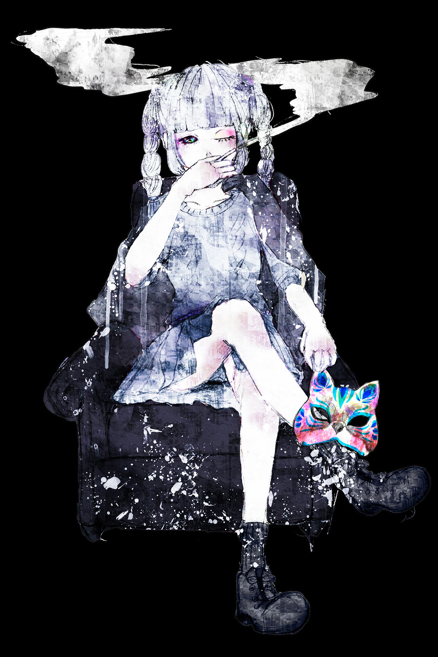 【即日発送】アンコロック　ダーティーガールズ　スモーキング　Ｔシャツ 即日発送】アンコロック ダーティーガールズ スモーキング Tシャツ
