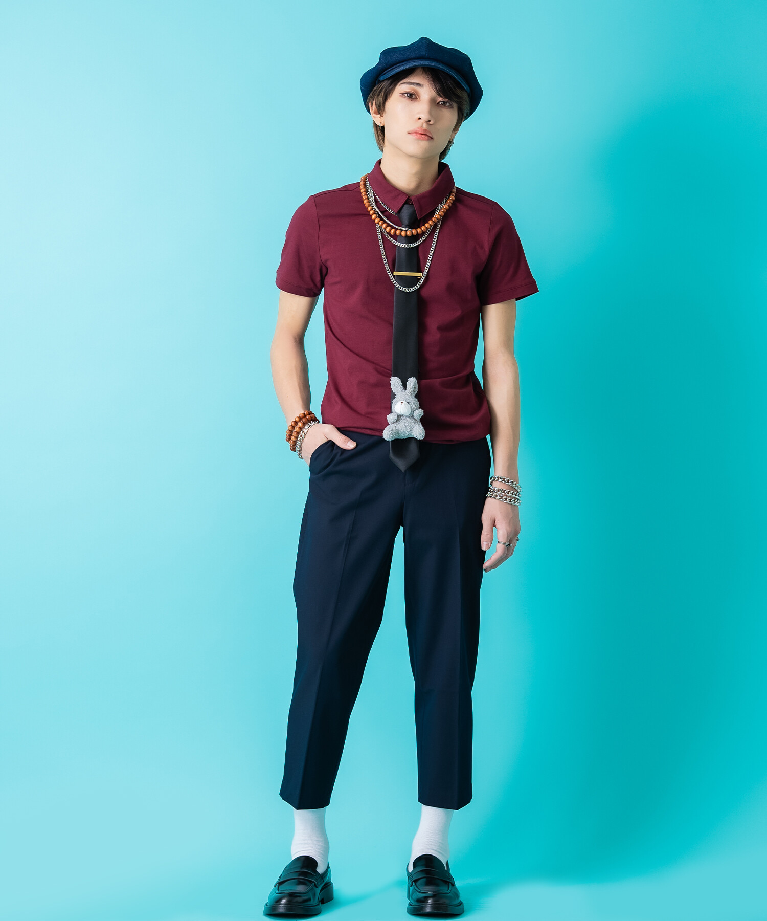 TEDDY ankoROCK ワンタッチネクタイ / メンズ レディース ユニセックス