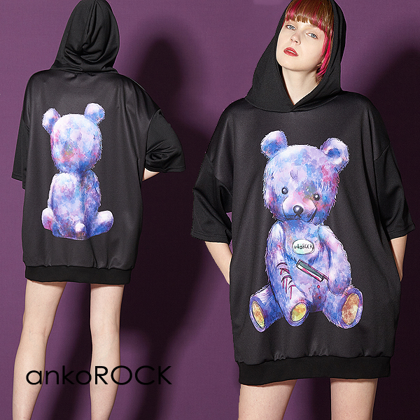ankoROCK リスカテディベアパーカー hoodie トップス