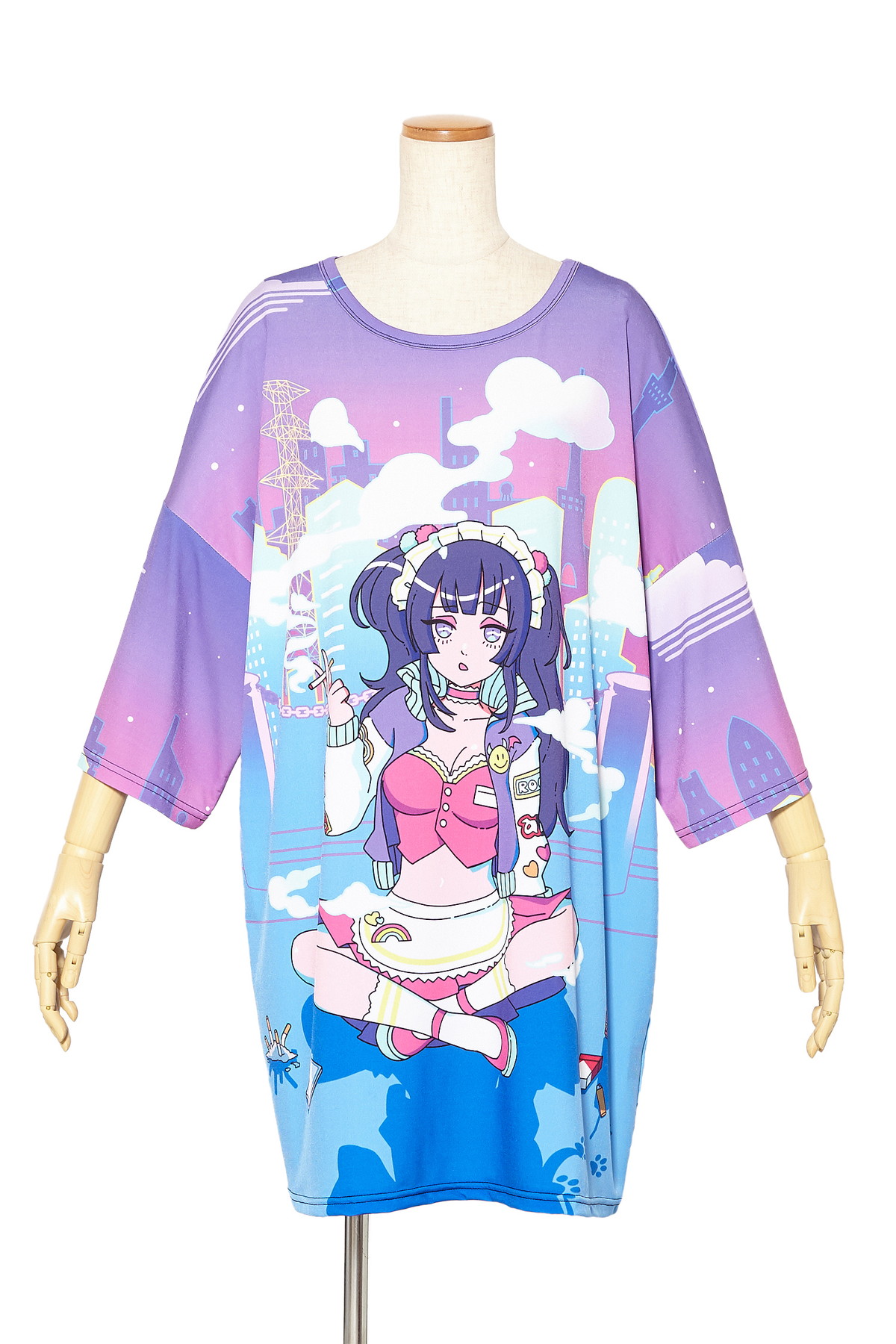 シティポップ タバコと女の子tシャツ メガビッグ Ankorock アンコロック メンズ レディース ユニセックス ステージ 衣装 シティポップ タバコと女の子tシャツ メガビッグ Ankorock アンコロック メンズ レディース ユニセックス ステージ 衣装