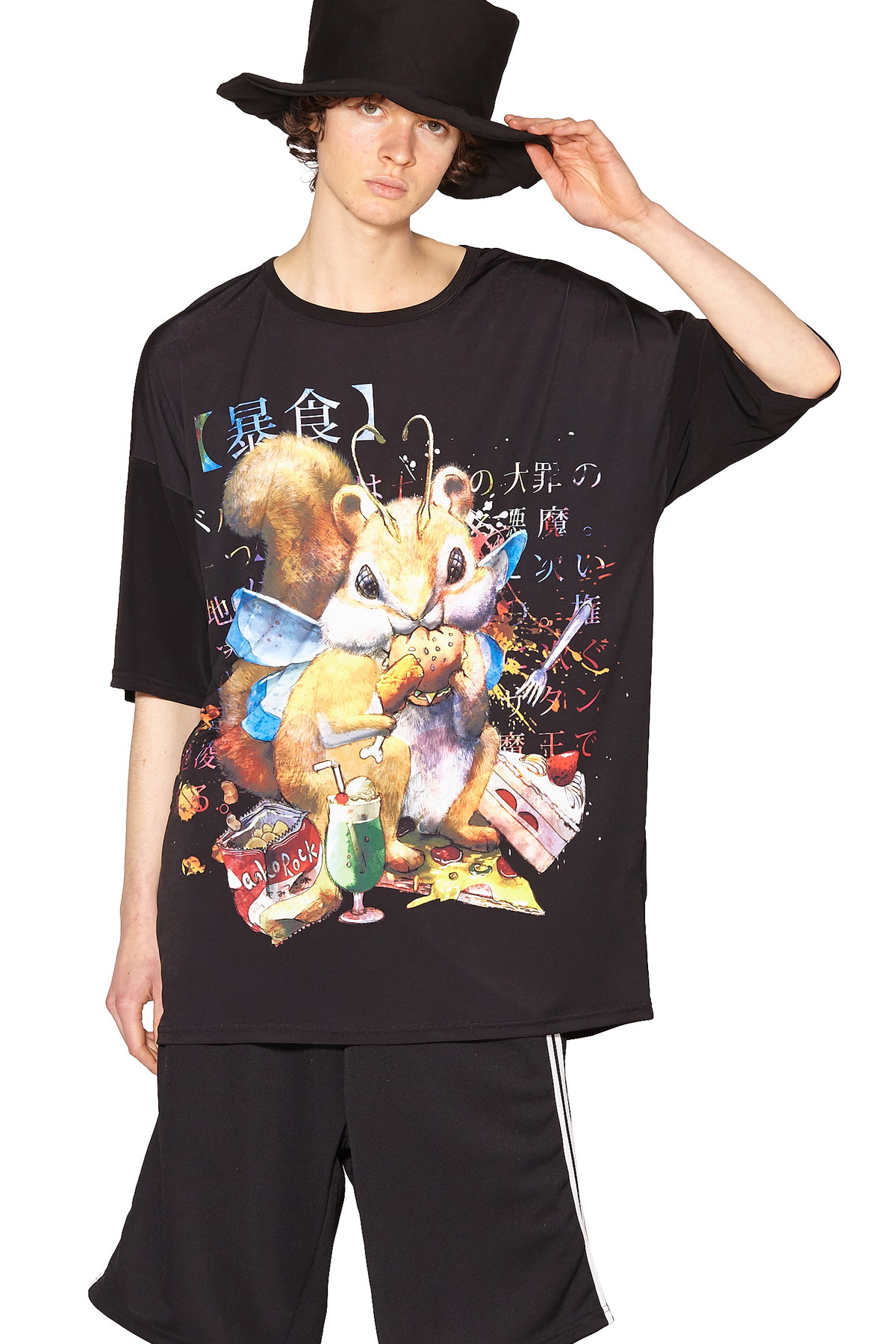 ７つの大罪アニマル 暴食 ベルゼブブ ｔシャツ メガビッグ Ankorock アンコロック メンズ レディース ユニセックス ステージ 衣装