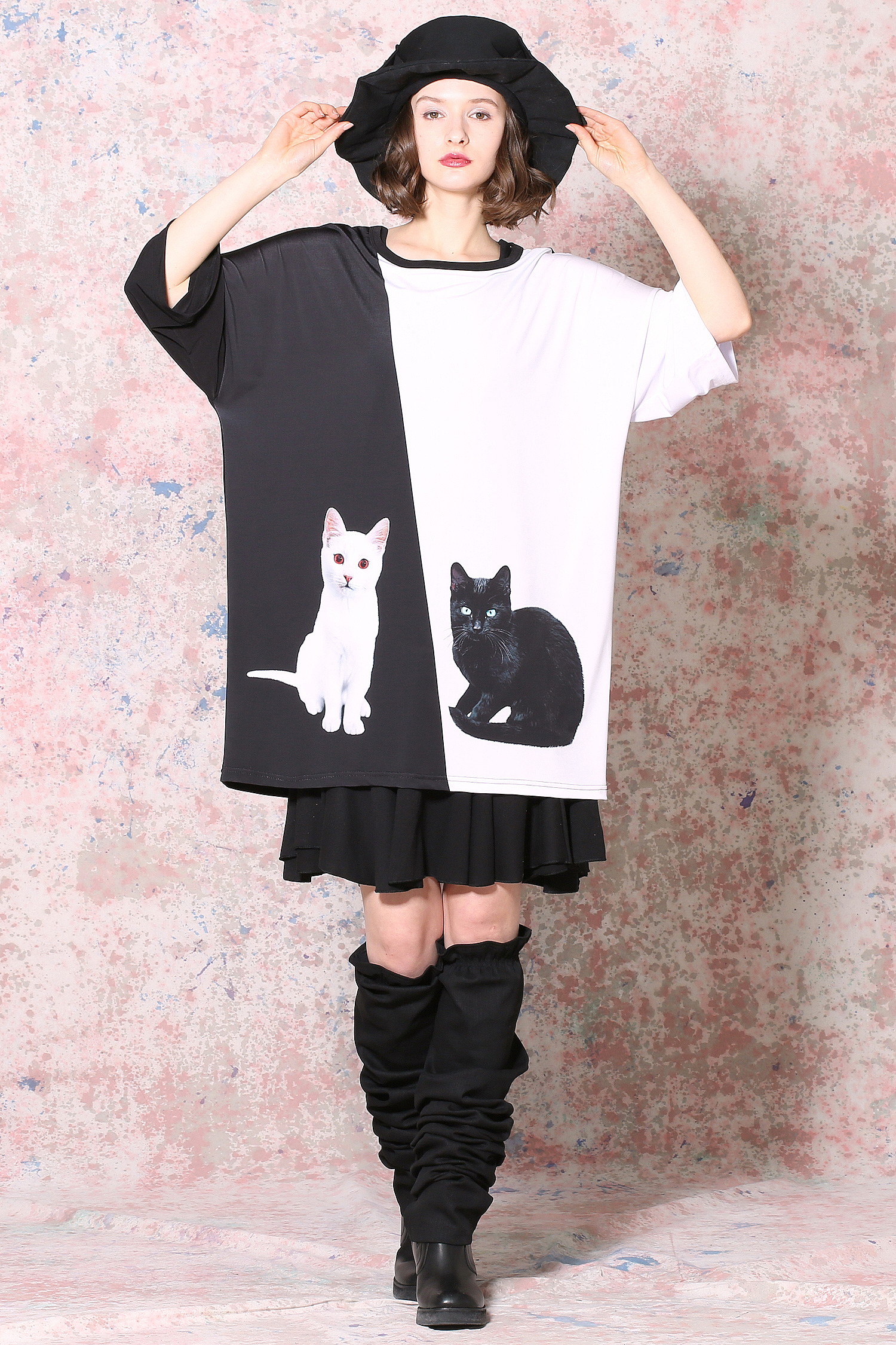 アルビノ メラニズム ネコ tシャツ メガビッグ アルビノ メラニズム ネコ tシャツ メガビッグ