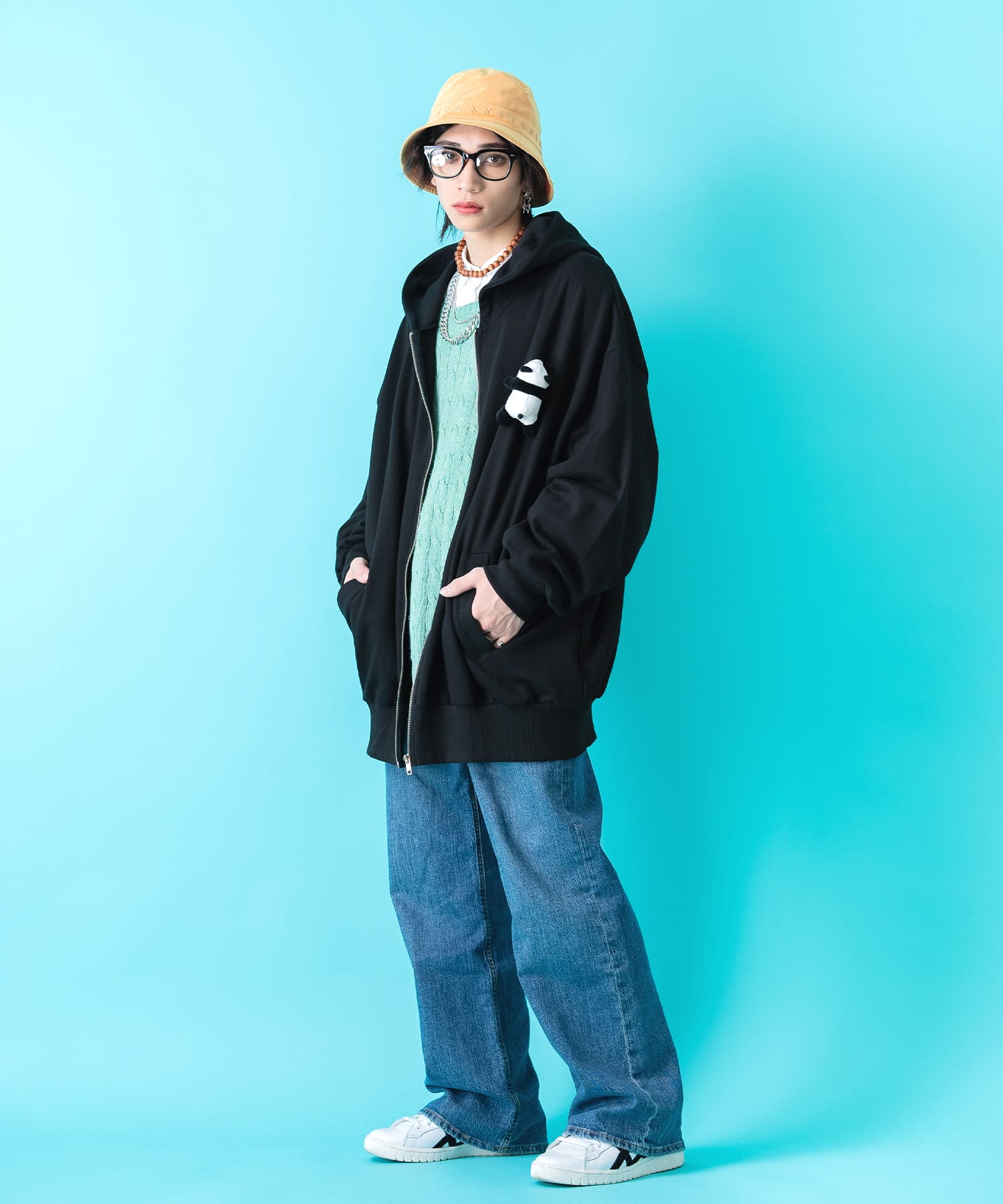 TEDDY ankoROCK ジップアップパーカー -オーバーサイズ- / メンズ