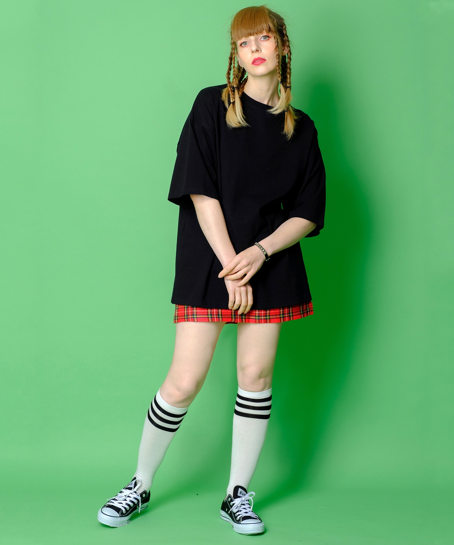 【関税込み】Valentino ブラック モヘア ハイソックス ラインハイソックス ankoROCK(アンコロック) メンズ レディース