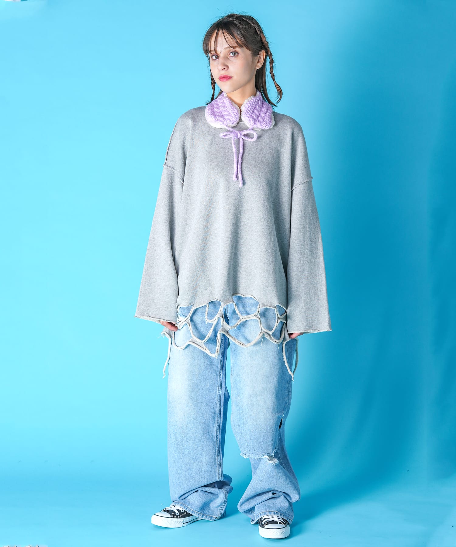 an/eddy 一点物 ニットクッション アンエディ 限定 展示品 モコモコファーニットイヤーマフ ankoROCK(アンコロック) メンズ