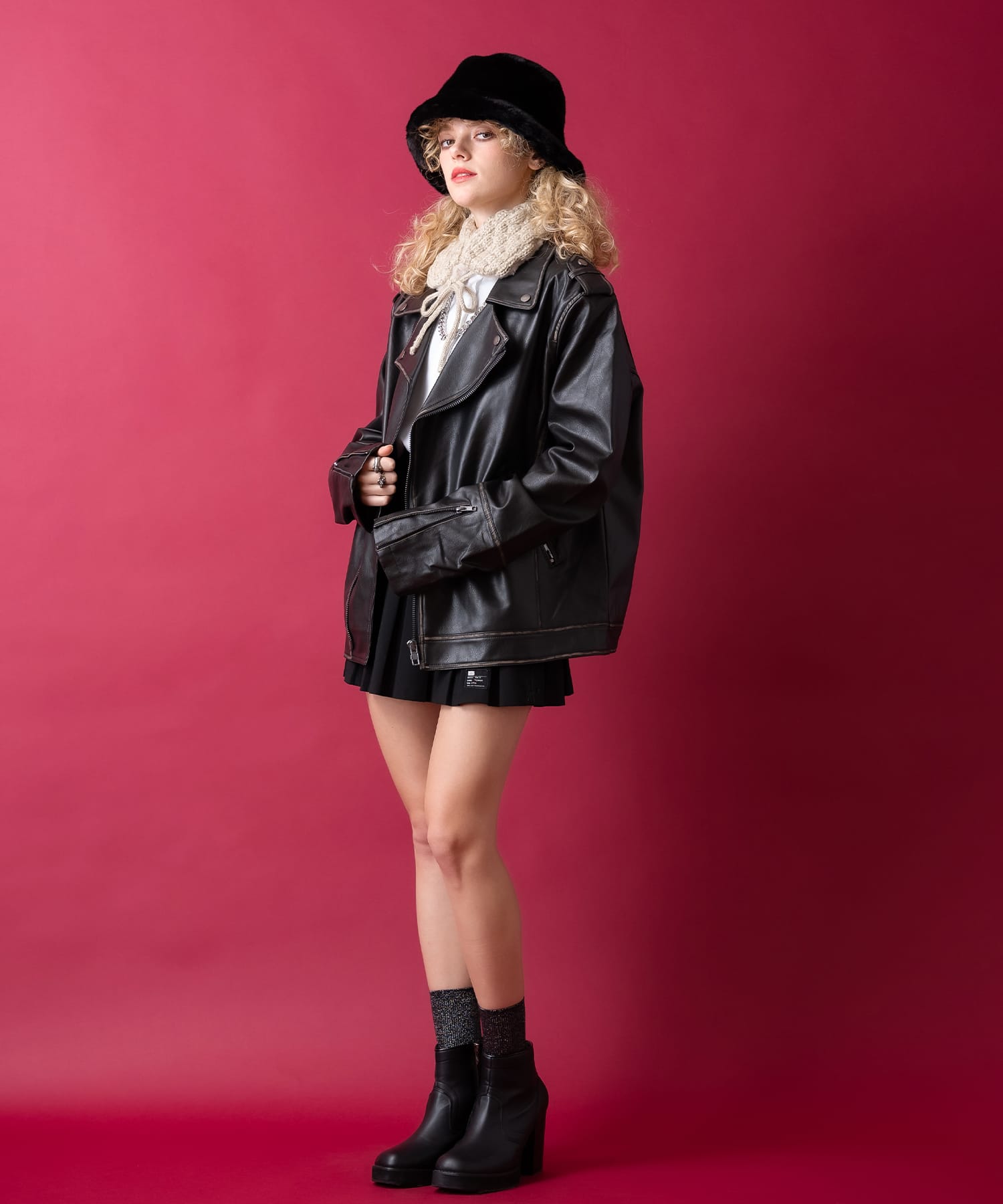 モコモコファーニットイヤーマフ ankoROCK(アンコロック) メンズ