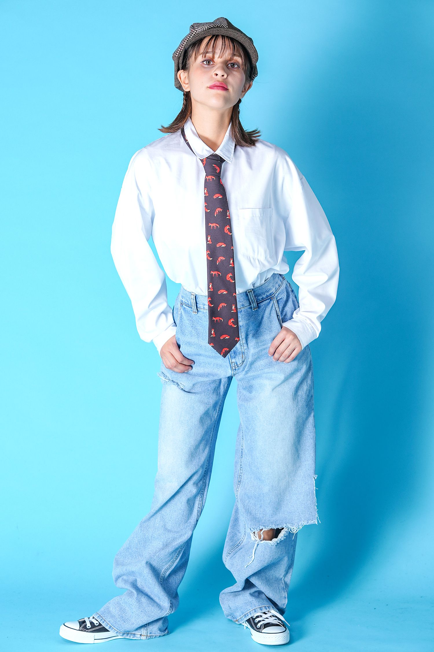 BA-TSU バツ ネクタイ Y2K 平成レトロ グッズ 00s パンクロック 西住