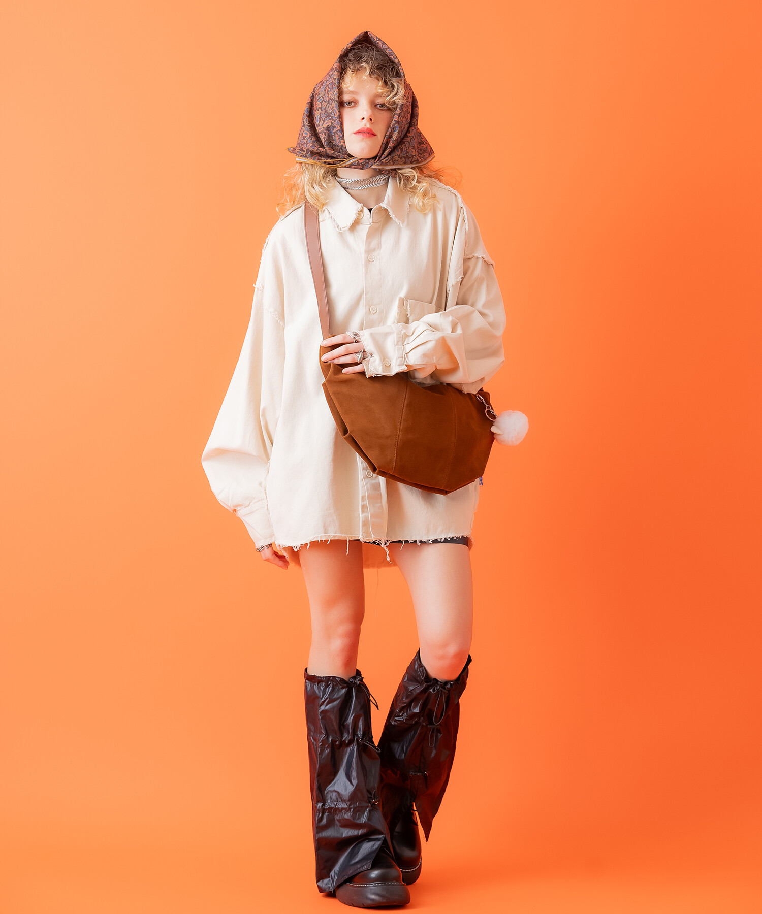 an meets zakka モコモコネコキーホルダー/キーリング ankoROCK(アンコ