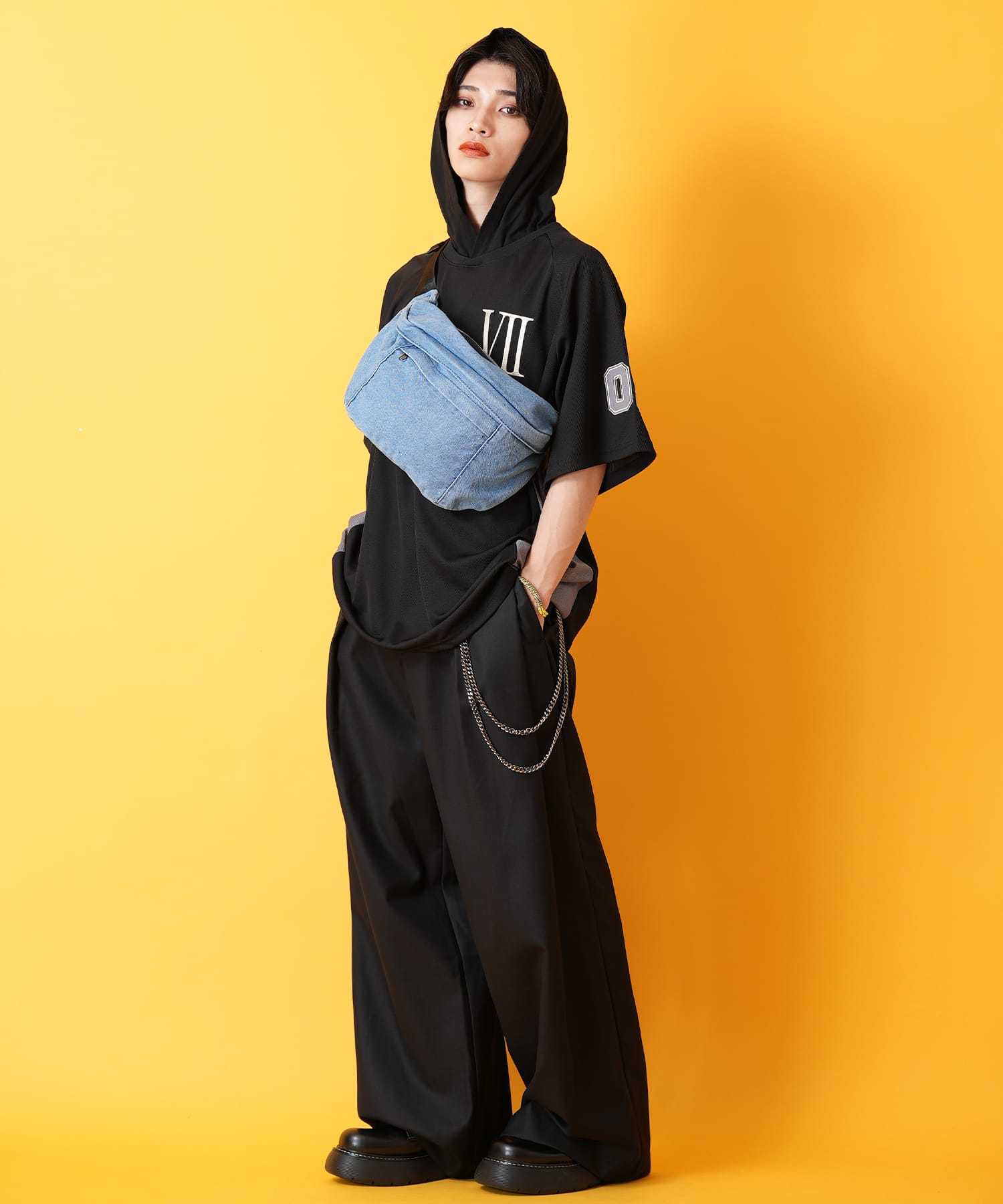 デニムボディーバッグ / ショルダーバッグ ウエストバッグ ankoROCK