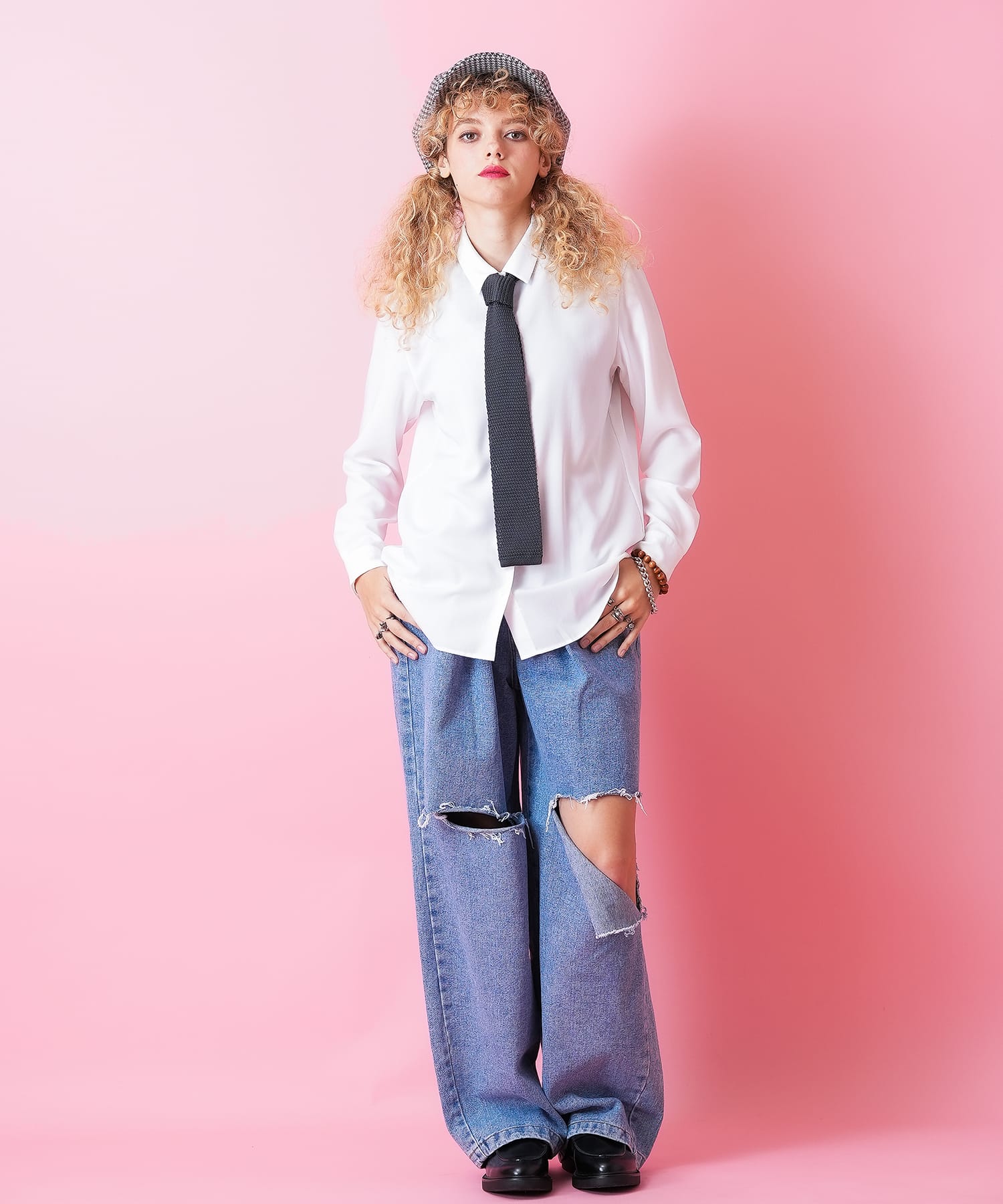 千鳥柄キャスケット / メンズ レディース ユニセックス 帽子 ハウンド