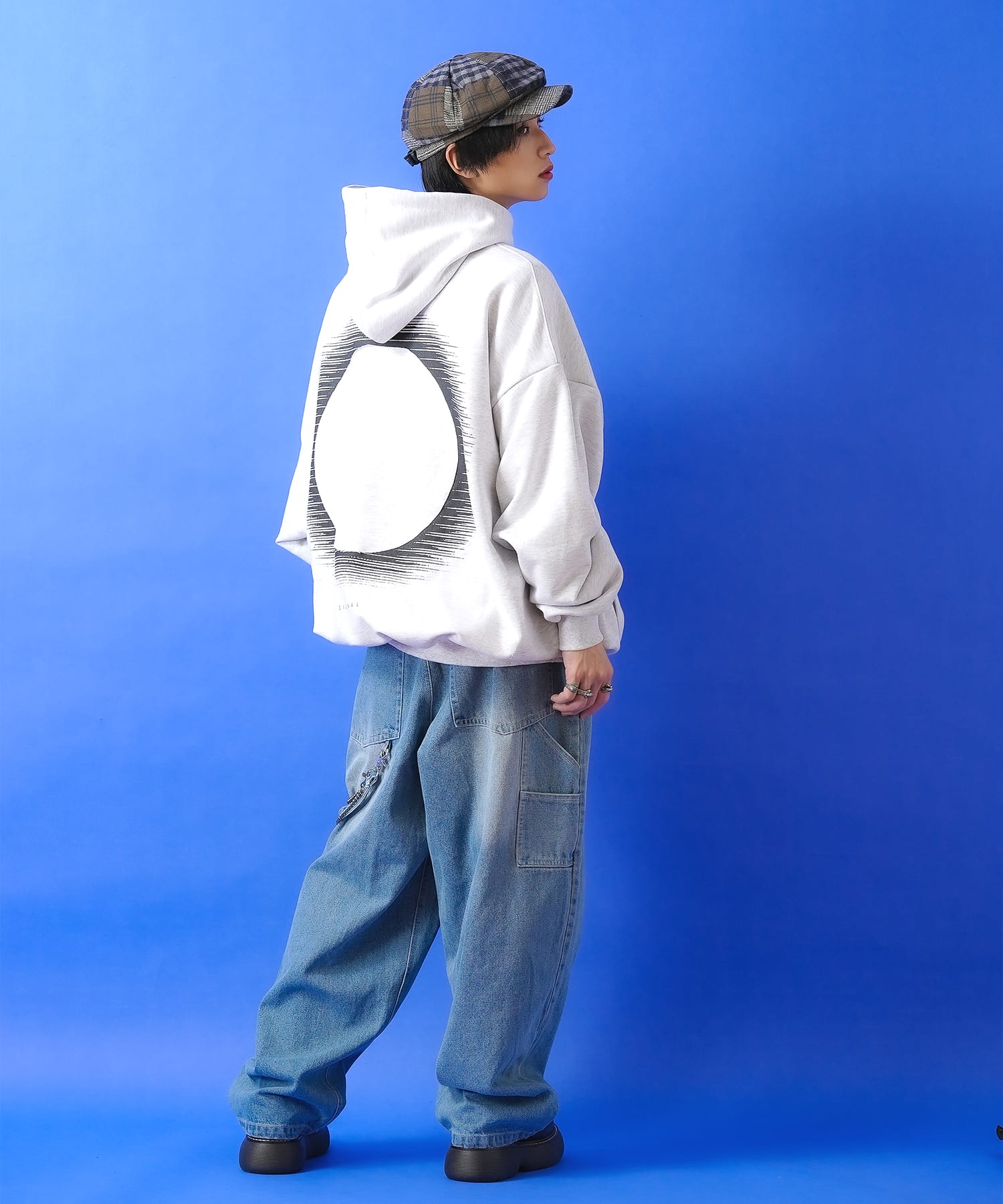 ランダムチェックパッチワークキャスケット / メンズ レディース ユニ