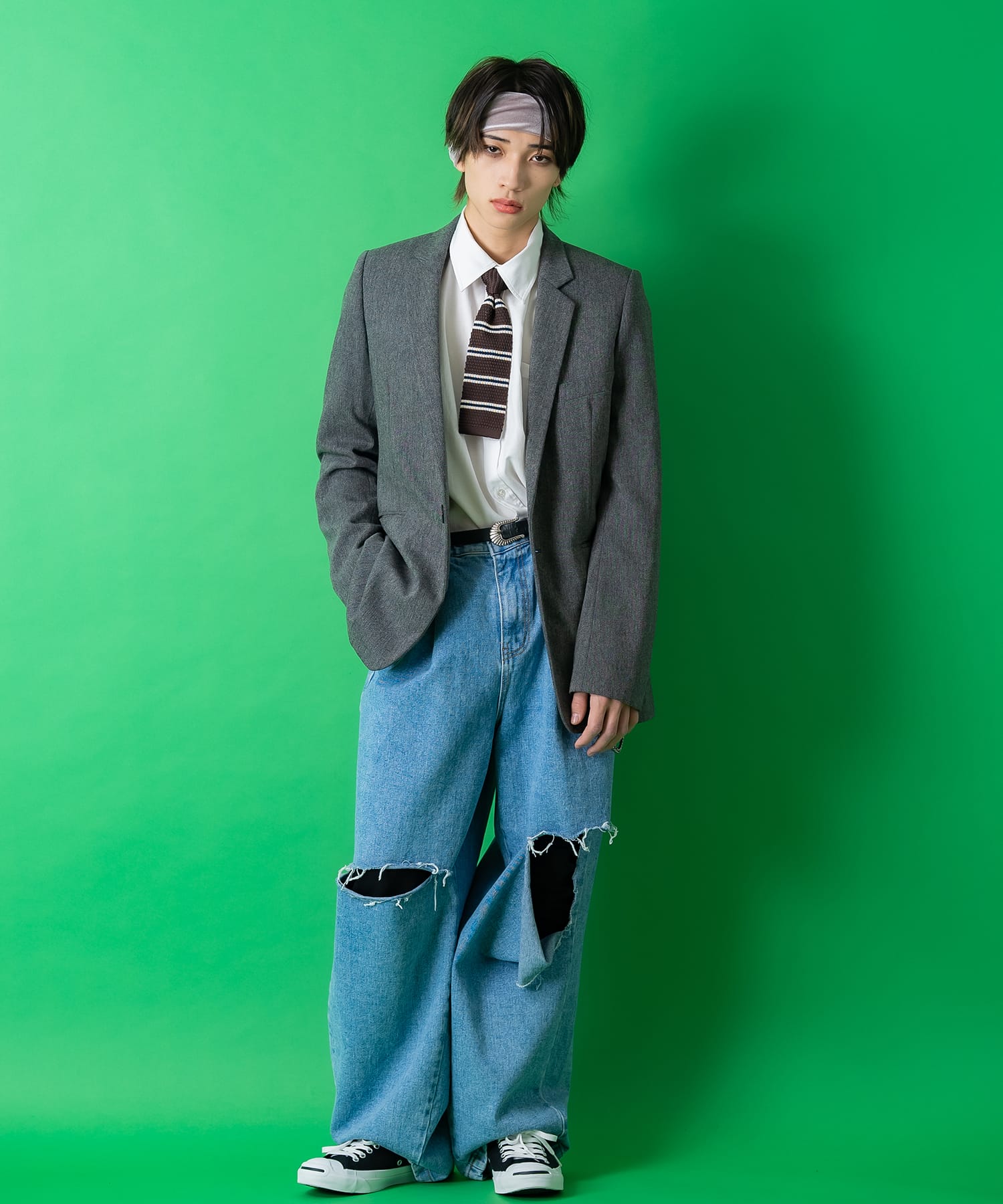 ワンタッチショートニットタイ / メンズ レディース ユニ
