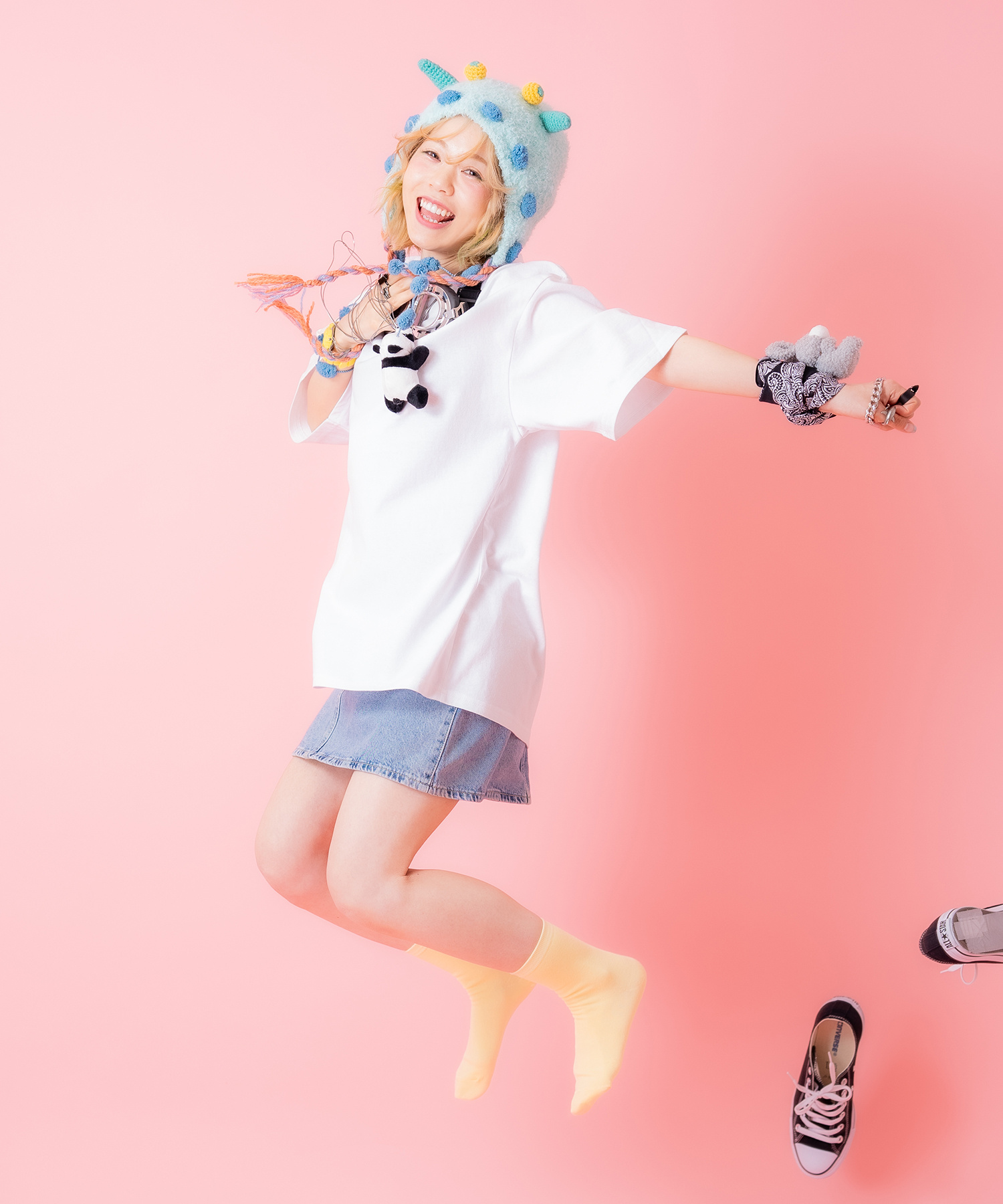 VERILADY | 猫耳ニット帽子 ニット帽 ネコ耳 暖かいニットイヤーマフ