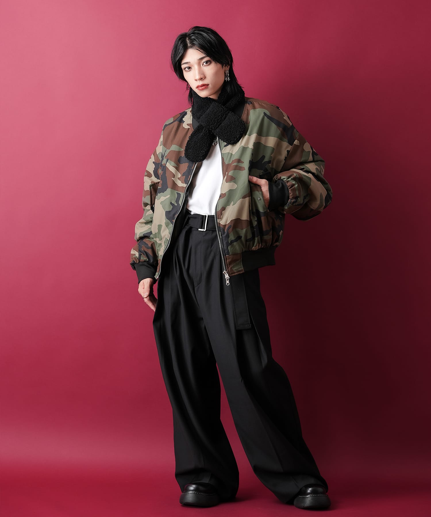 モコモコボアナローティペット / マフラー レディース メンズ ユニ