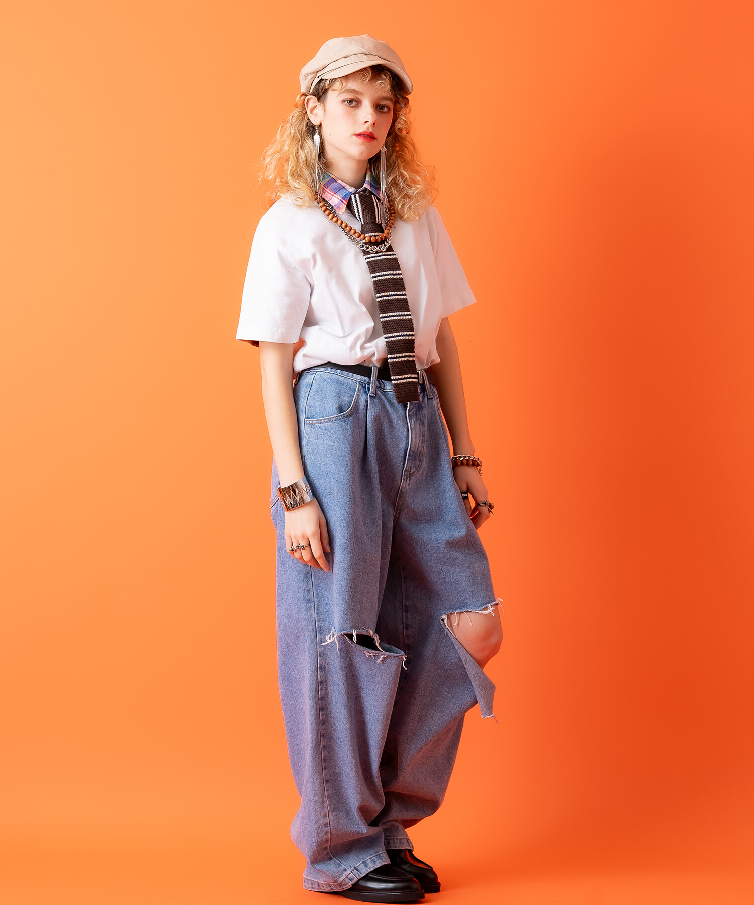 バンサク様用 ギザギザメタルワイドバングル / 太め ブレスレット メンズ