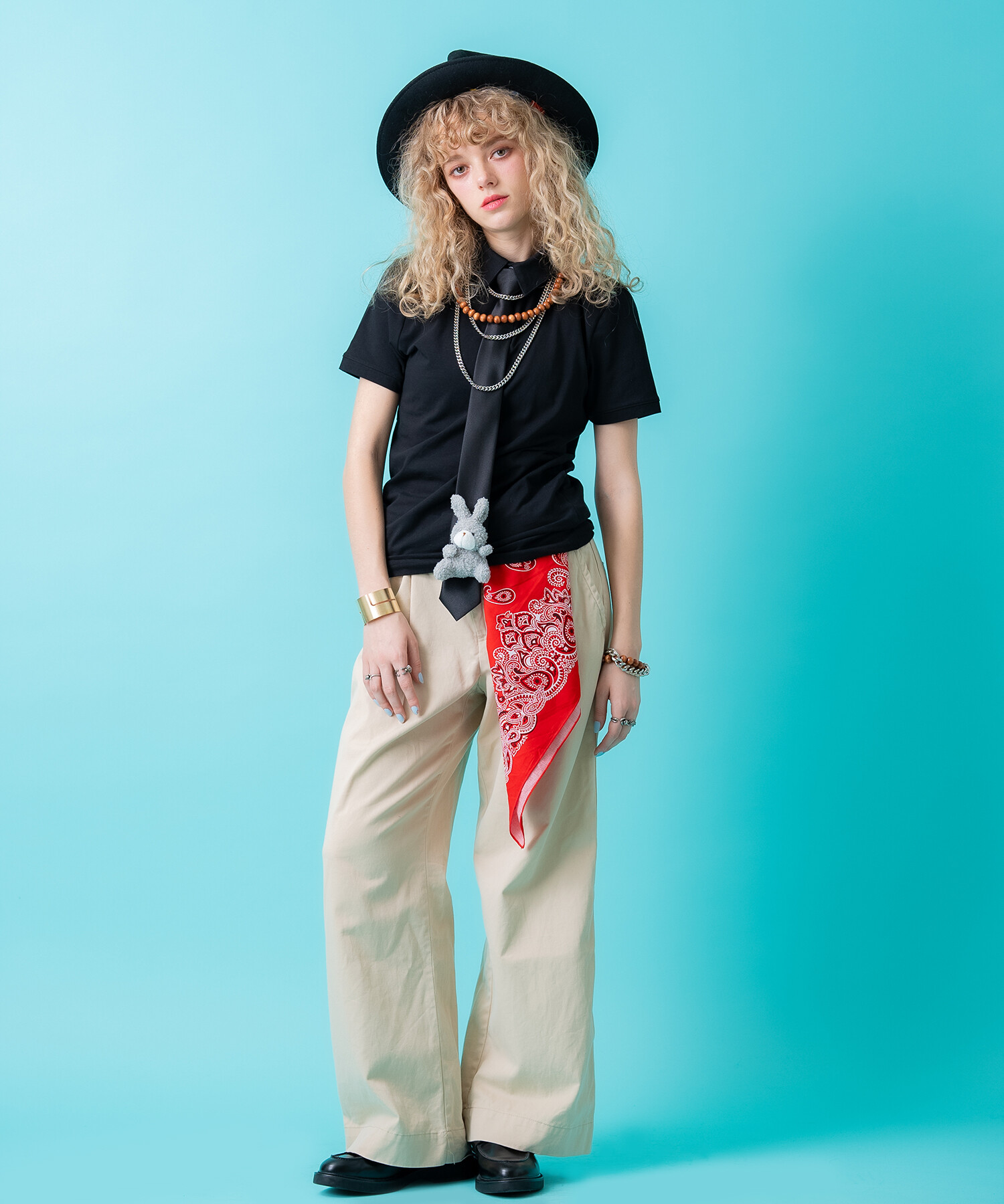 ギザギザメタルワイドバングル / 太め ブレスレット メンズ レディース