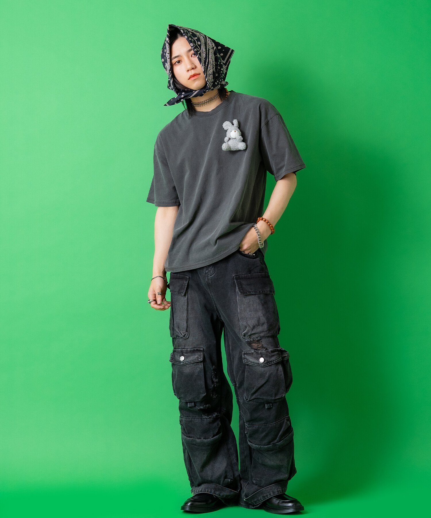 月桂樹ワイドメタルチョーカー / レディース メンズ ユニセックス