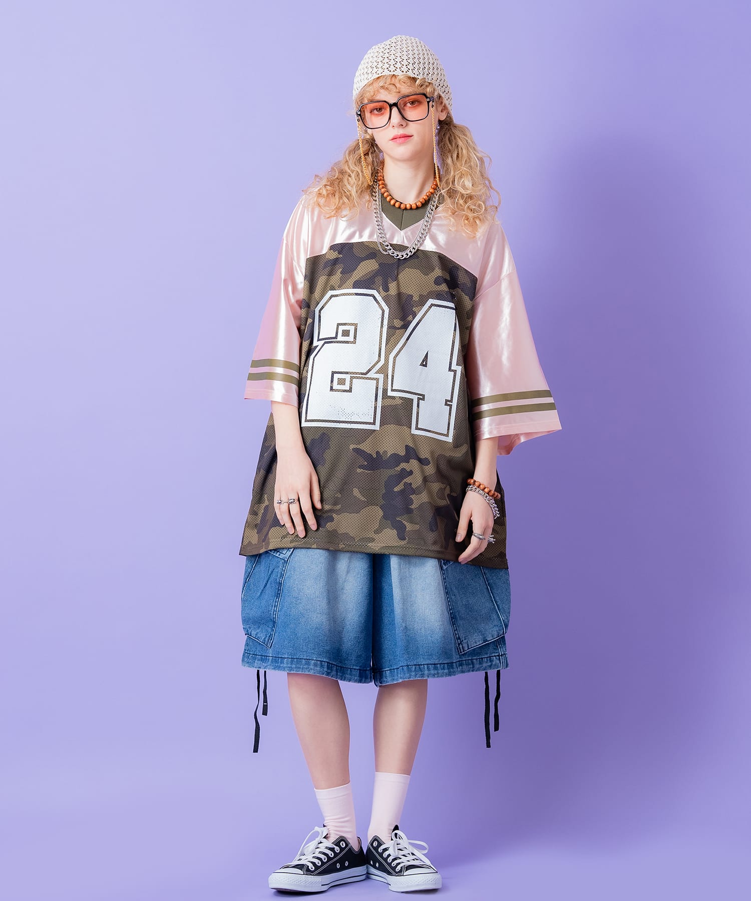 さかおかページ ザクザク編みペーパーコード付きハット / ヘッドドレス レース