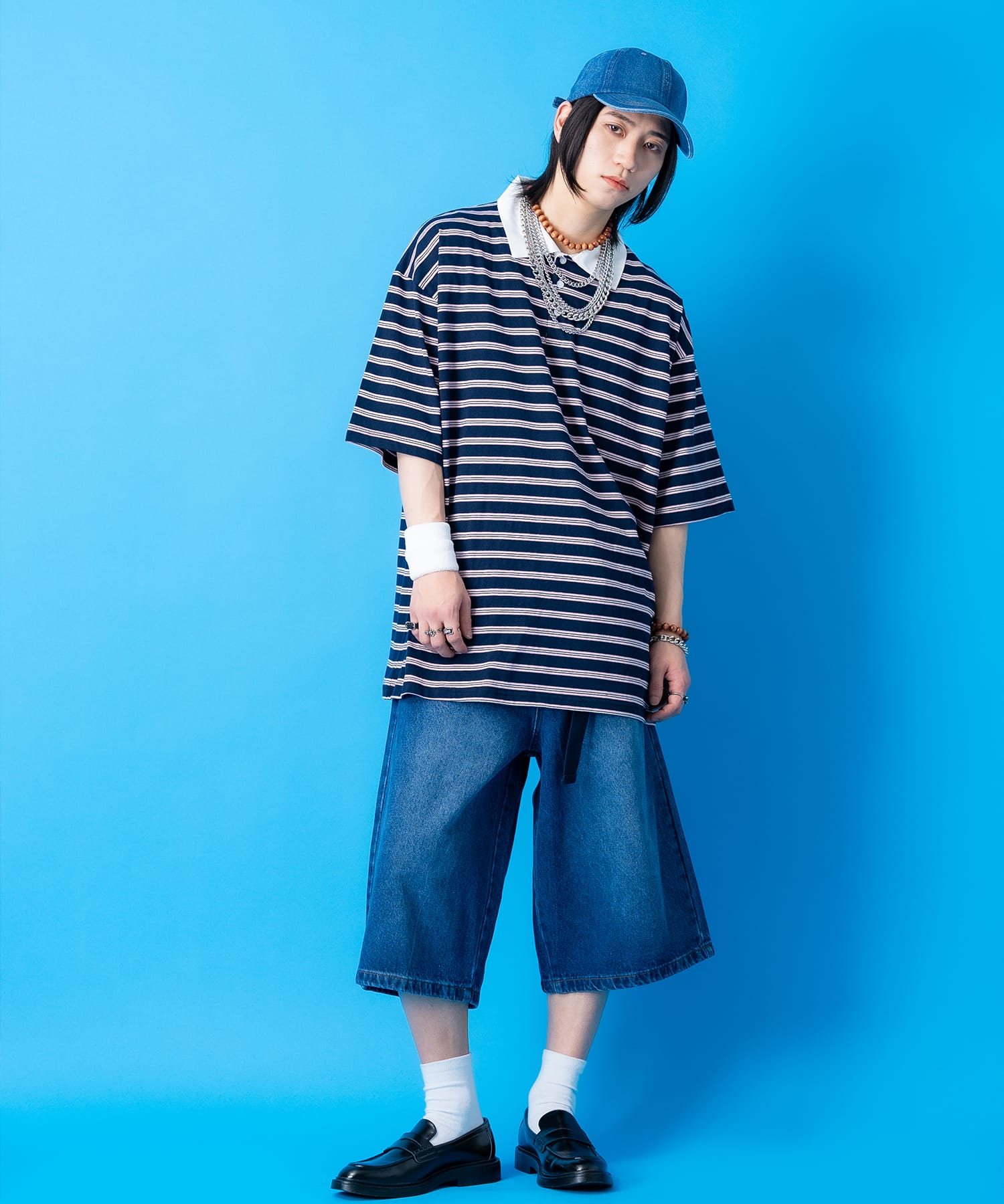 ウォッシュドデニムローキャップ / ベースボール BBキャップ メンズ