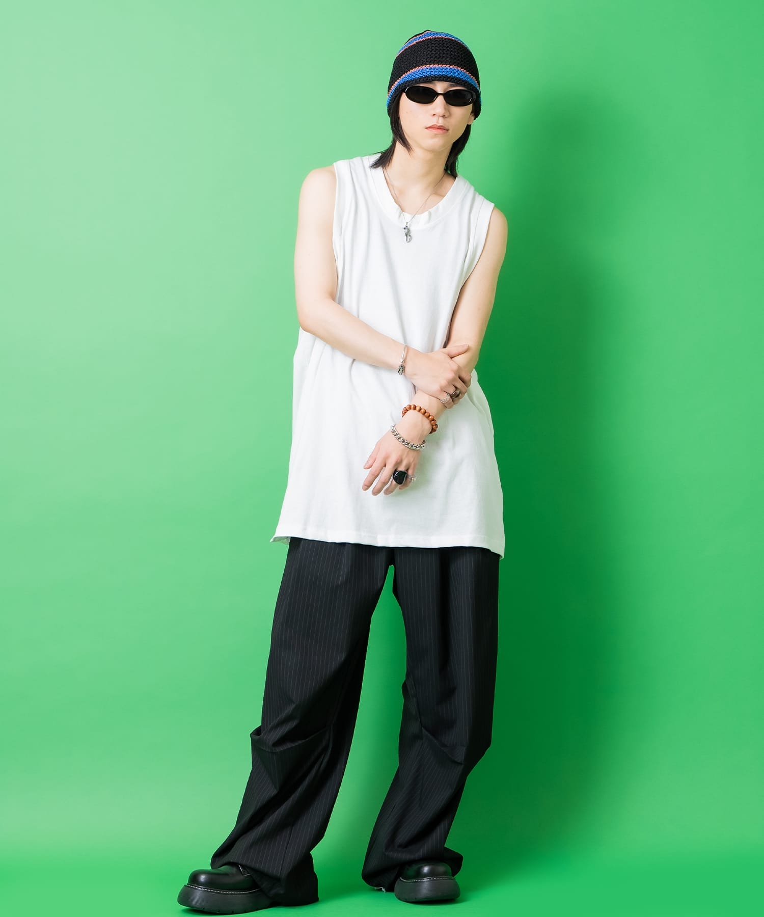 ビッグチャンキーマーブルレジンリング(15号) / 指輪 レディース