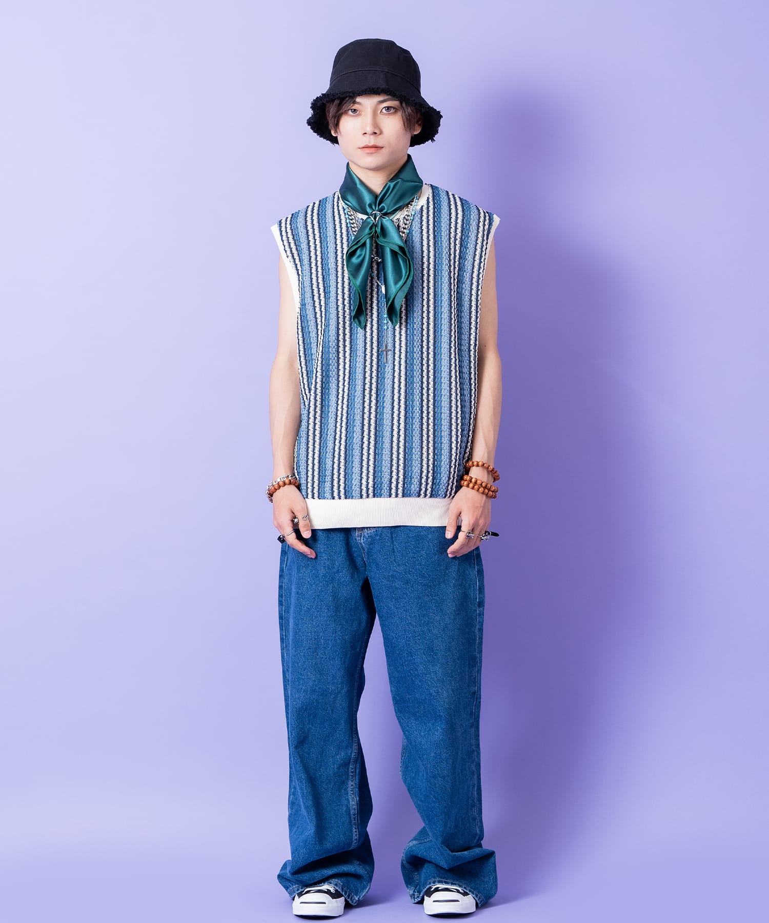 サテンスカーフ(65cm×65cm) / メンズ レディース ユニセックス