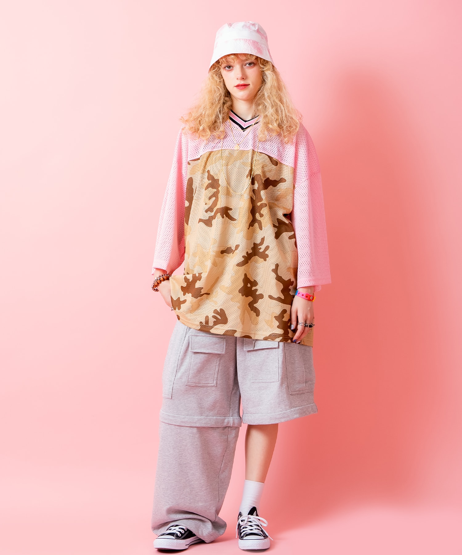 3連チェーン刻印コイントップネックレス(70cm) / メンズ レディース