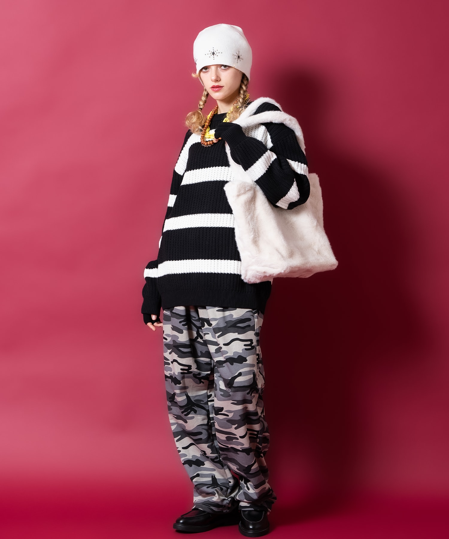 モコモコショートファービッグトートバッグ / ユニセックス レディース