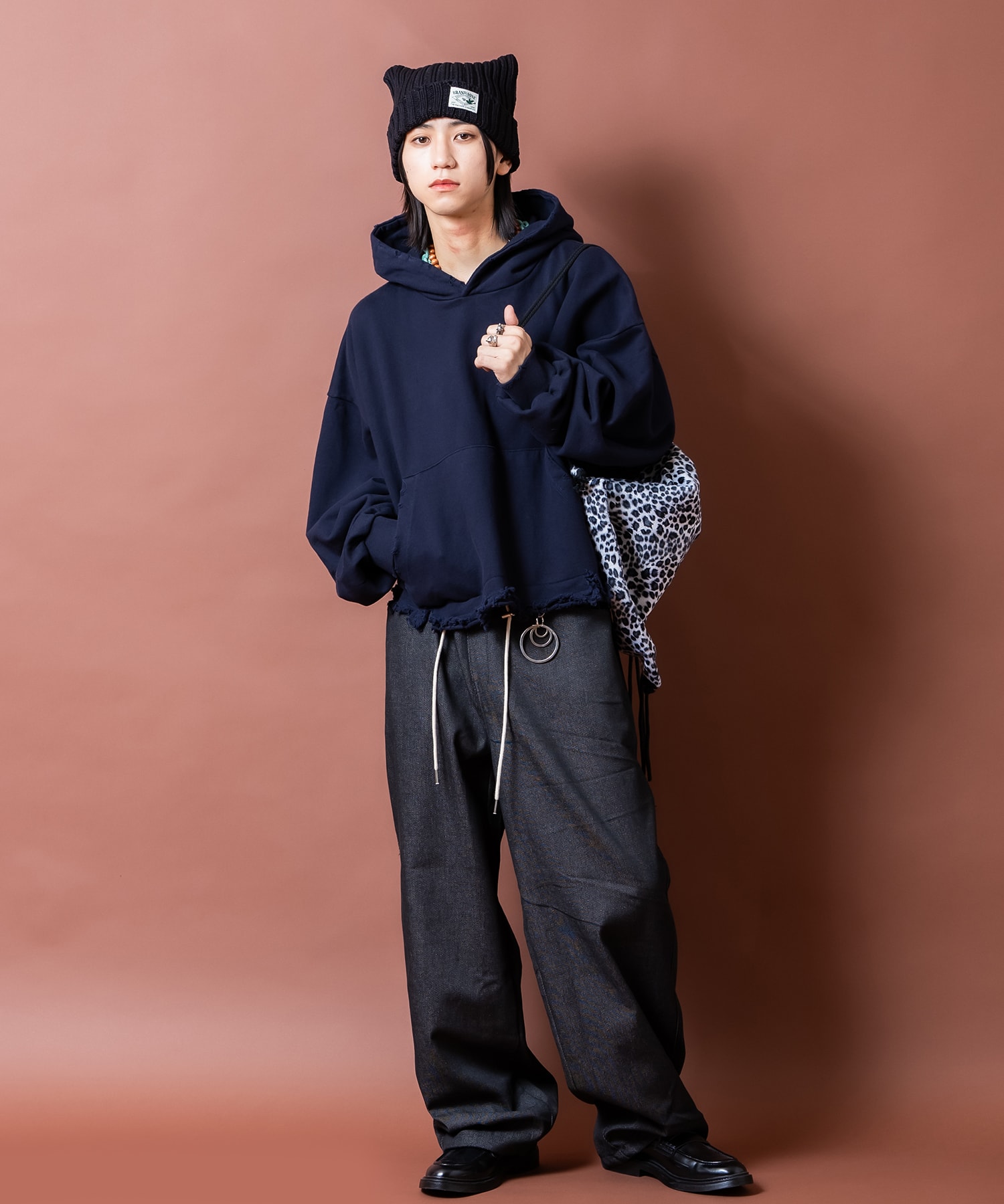 ベロアレオパードナップサック / ユニセックス メンズ レディース