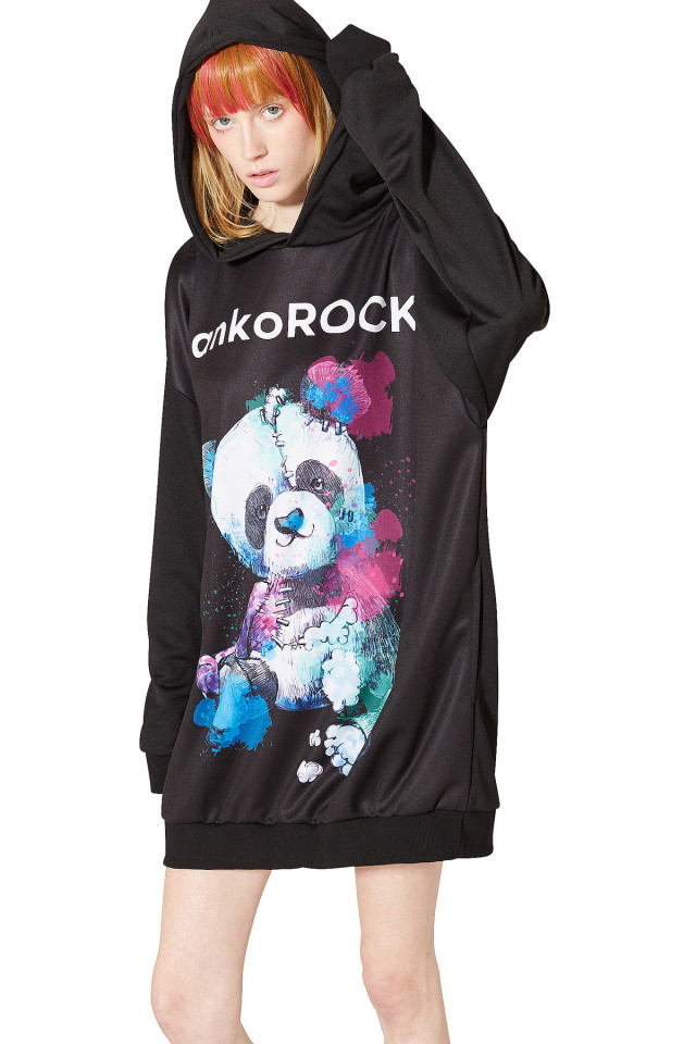 ロゴパンダプルオーバーパーカー -スーパービッグ-