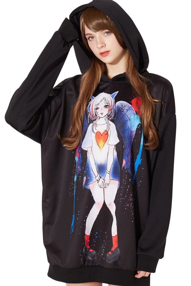 アニマルトモダチ『クリオネ』プルオーバーパーカー -スーパービッグ-