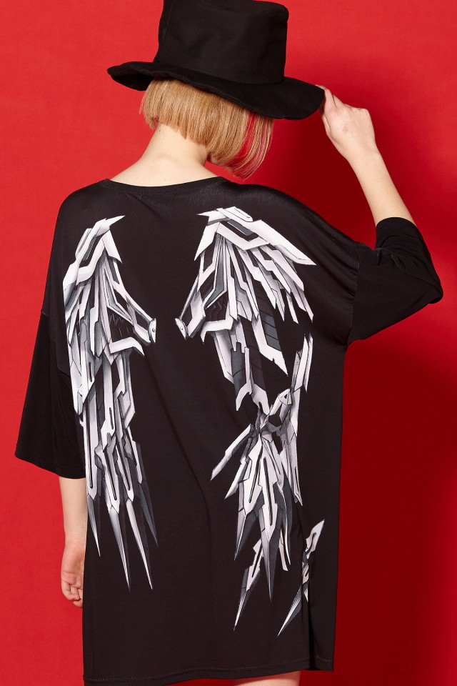 メカニック折れた翼Ｔシャツ -メガビッグ-