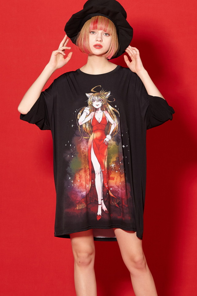Re:ゾディアックガールズ『しし座ちゃん』Ｔシャツ -メガビッグ-