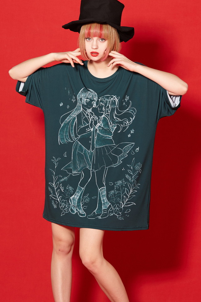 黒板アートcase２Ｔシャツ -メガビッグ-