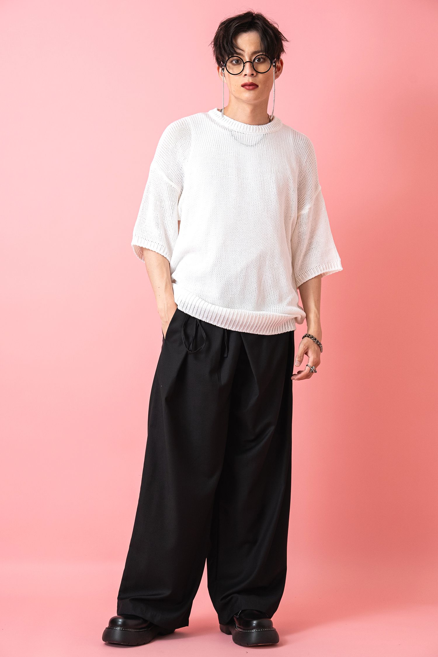 ロングコードベルトワイドラップパンツ / スラックス ankoROCK(アンコ