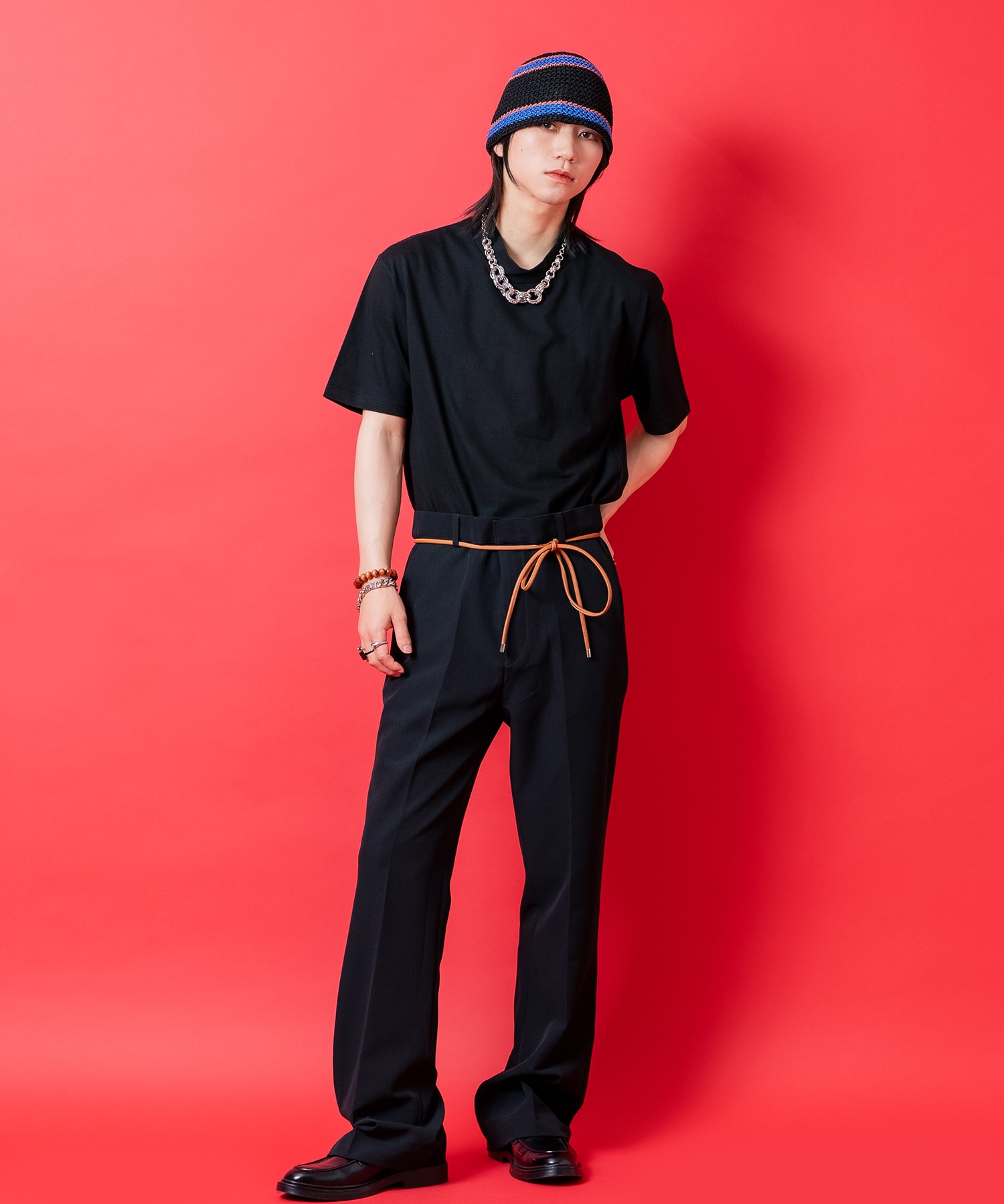 センタープレスフレアスラックス / メンズ レディース ユニセックス