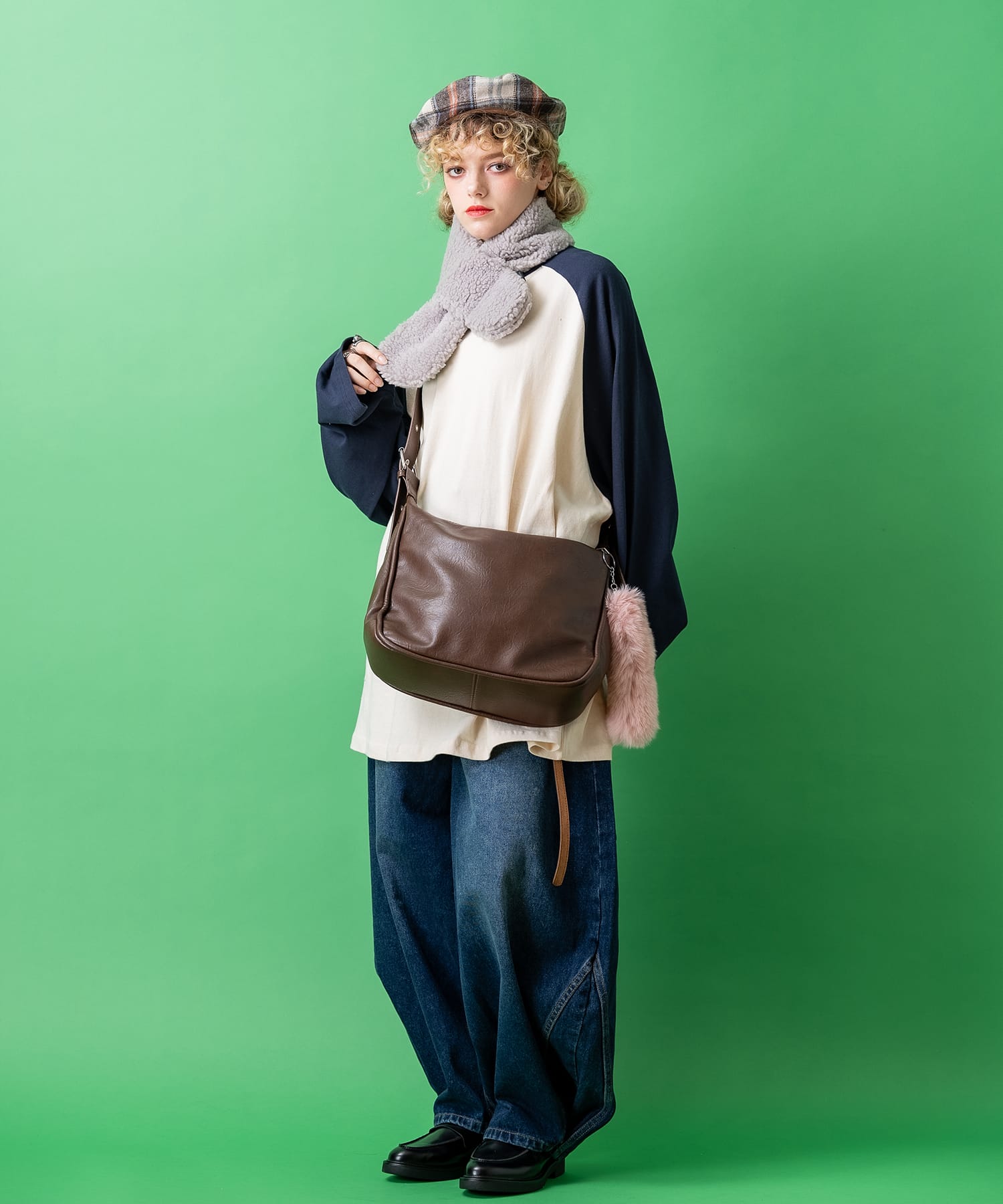 スーパーオーバーサイズヘヴィウェイトコットンラグランカットソー