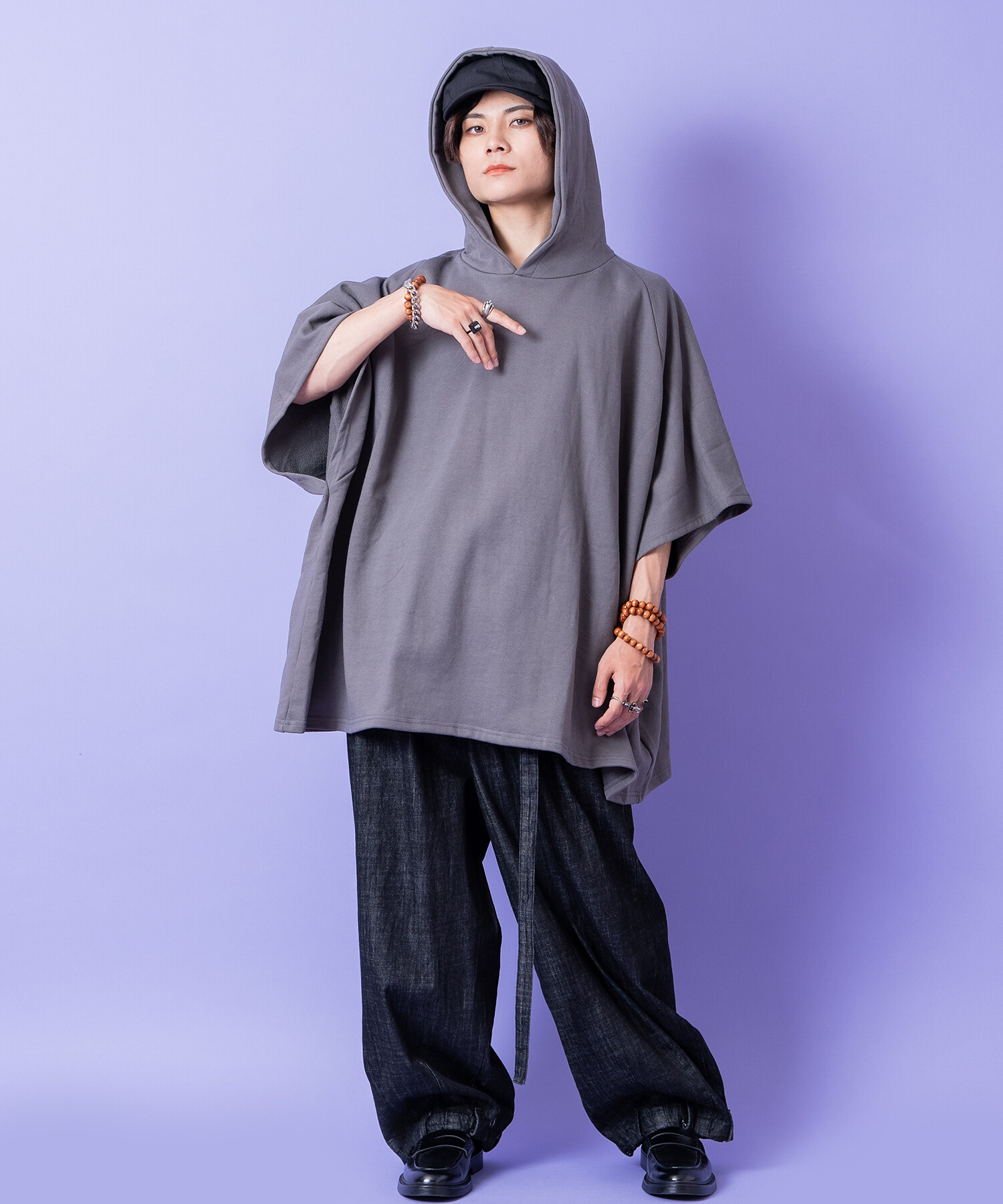 交渉中 ご購入不可 Vin　19,000円　パーカー　ポンチョ　コート　ボア　紺 楽天市場】フード付き ポンチョコート ポンチョ レディース 送料無料